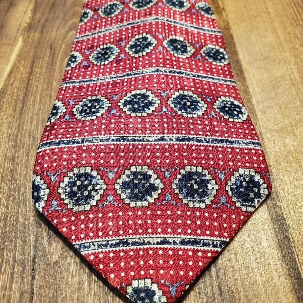 Mark Alexander All Silk Geometric Tie